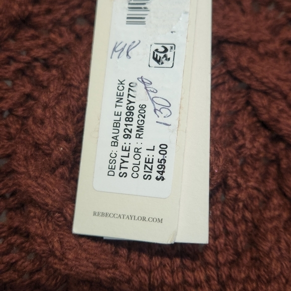 New Rebecca Taylor BAUBLE CABLE TURTLENECK - Picture 9 of 11